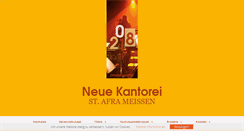 Desktop Screenshot of neuekantorei.de