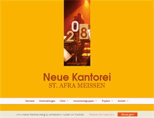 Tablet Screenshot of neuekantorei.de